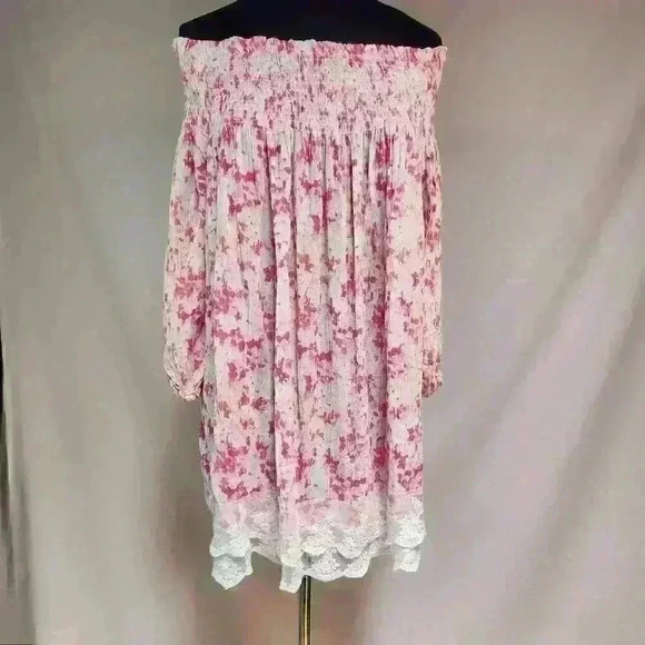 Tantrums Womens' XXL Light-Weight‎ Crinkle Top 3/4 Sleeves Off-The-Shoulder Top - Picture 1 of 8